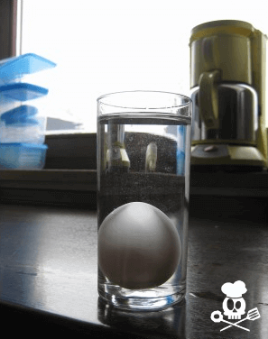 Ist mein Ei noch gut? Ei im Wasserglas