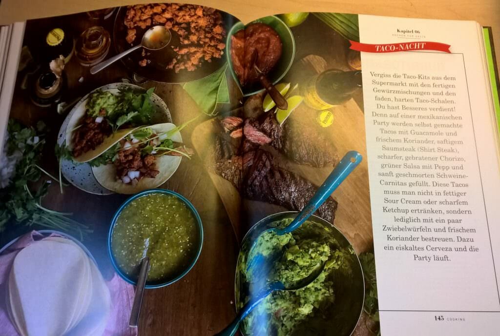 Kochbuch-Rezension Mens Health Cooking Foto aus dem Inhalt für das Fazit