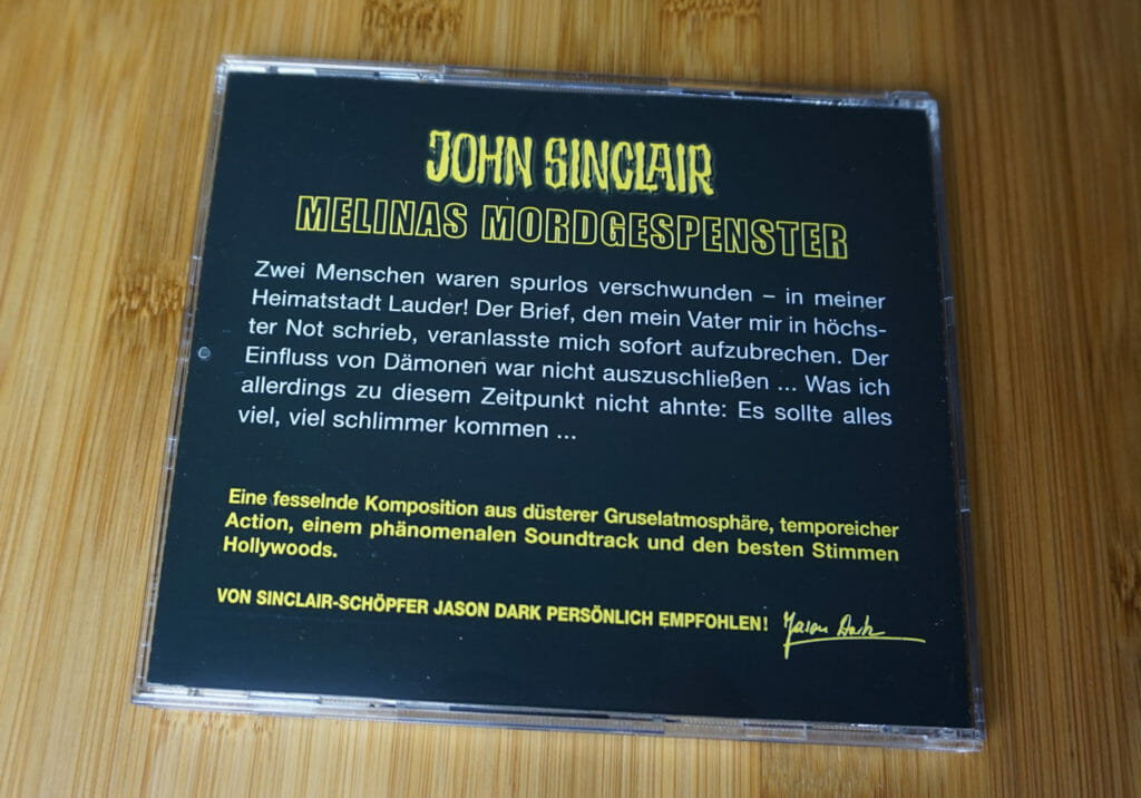 John Sinclair SE06 - Rückseite