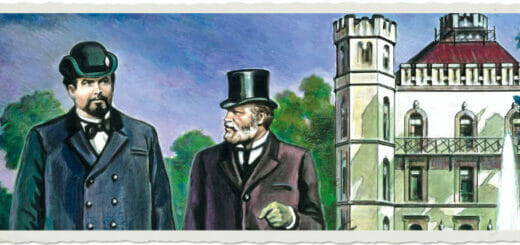 Beitragsbild zur Rezension des Hörspiels Sherlock Holmes Folge 50 Ludwig II. Der Tod im Würmsee.
